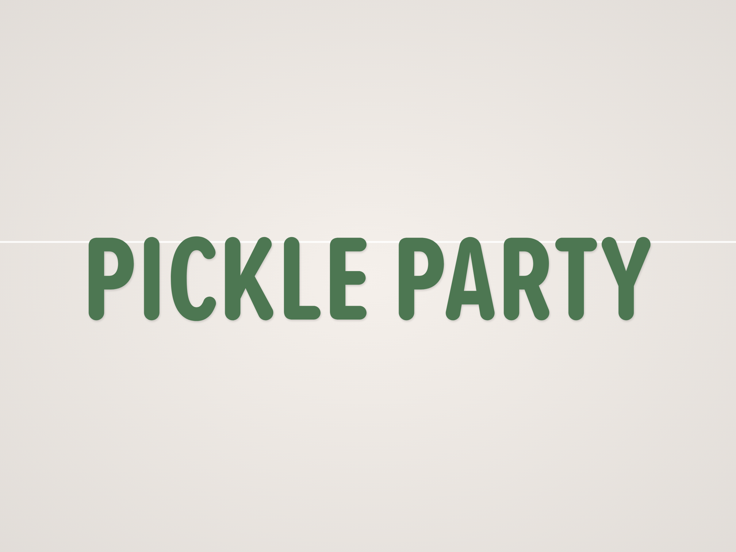Pickle Party Banner
