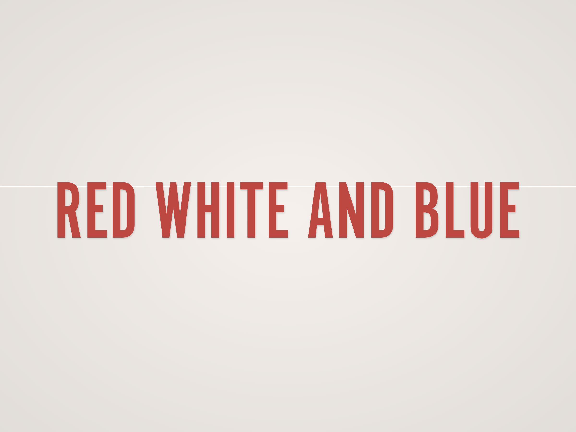 Red White and Blue Banner