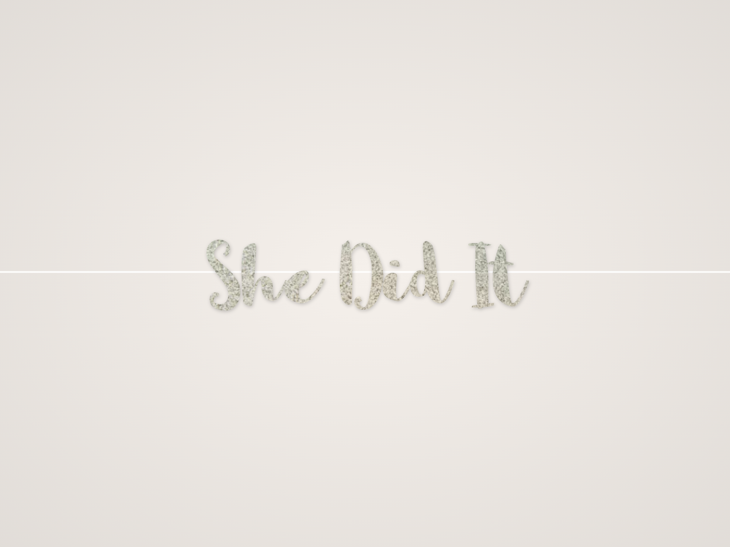 She Did It Banner