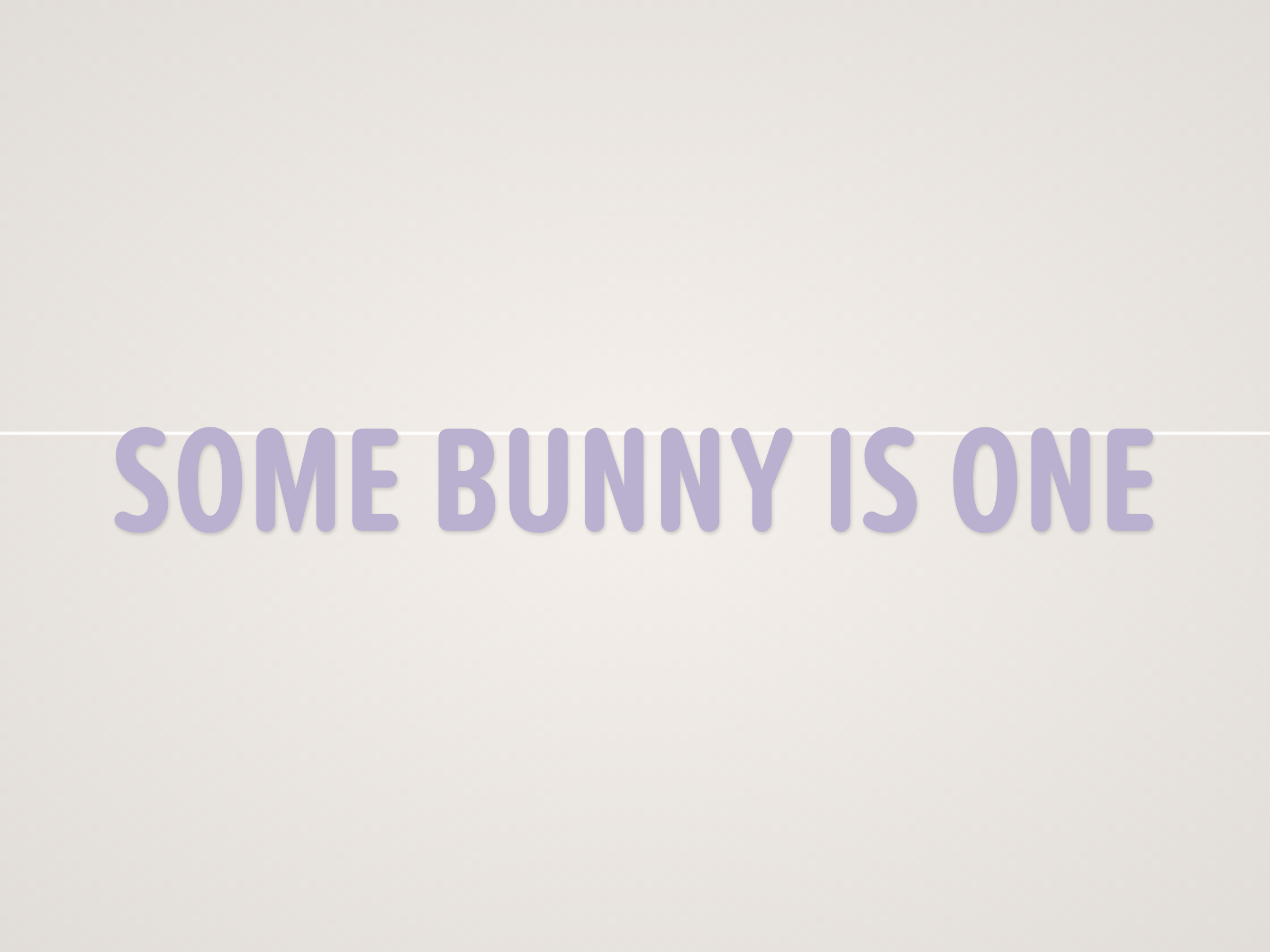Some Bunny is One Banner