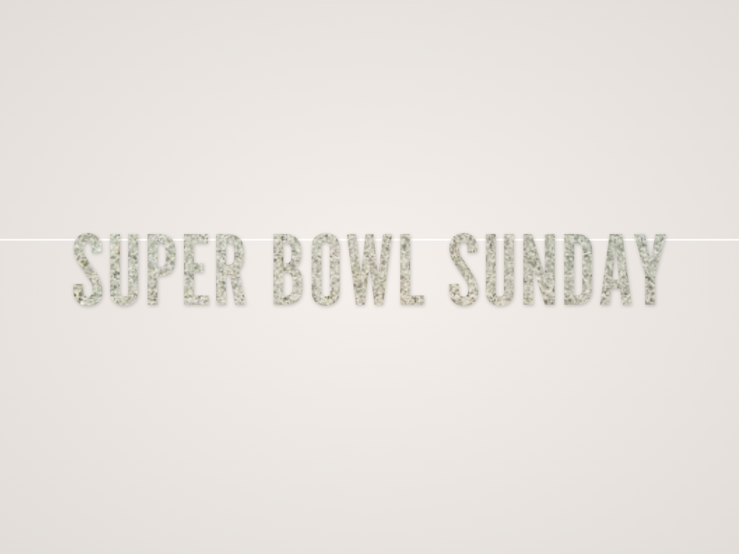 Super Bowl Sunday Banner