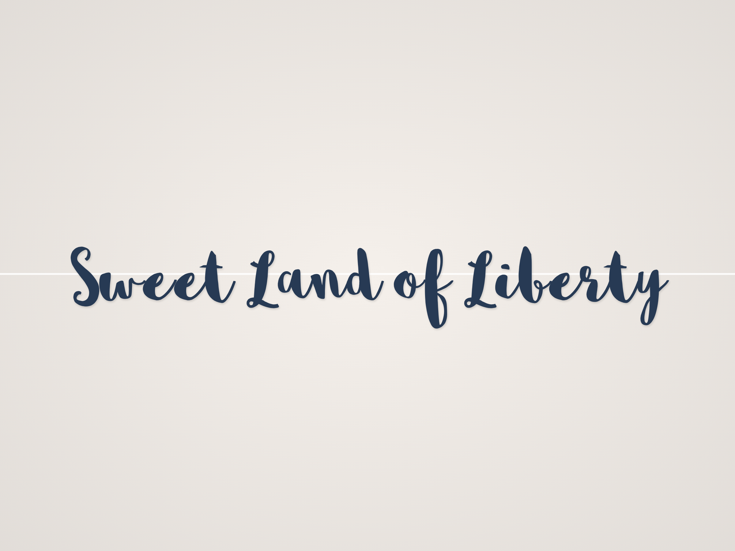 Sweet Land of Liberty Banner