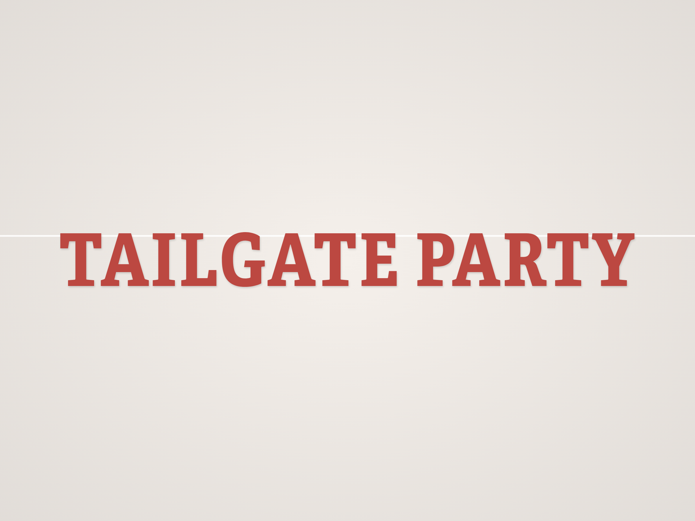 Tailgate Party Banner