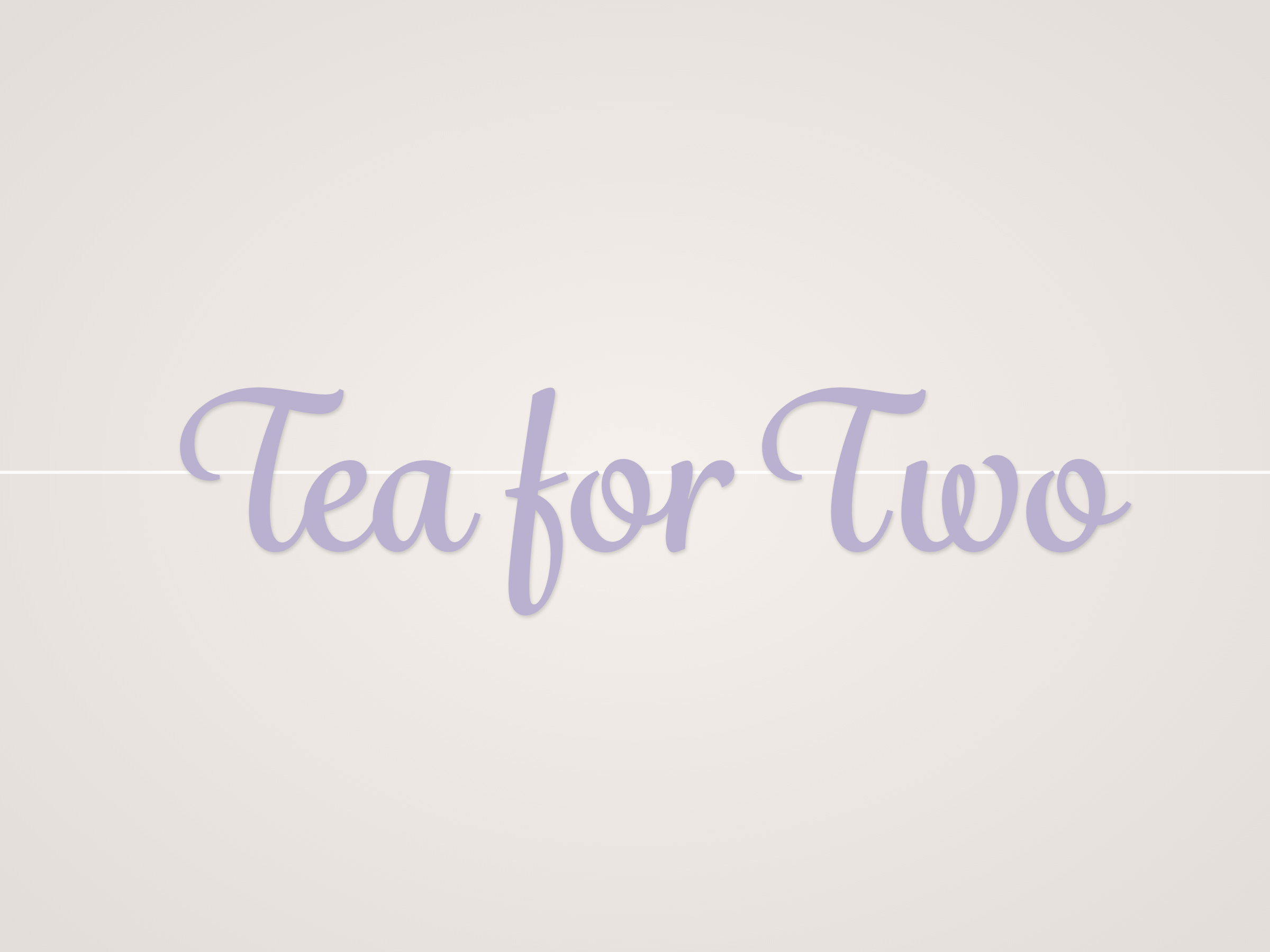 Tea for Two Banner