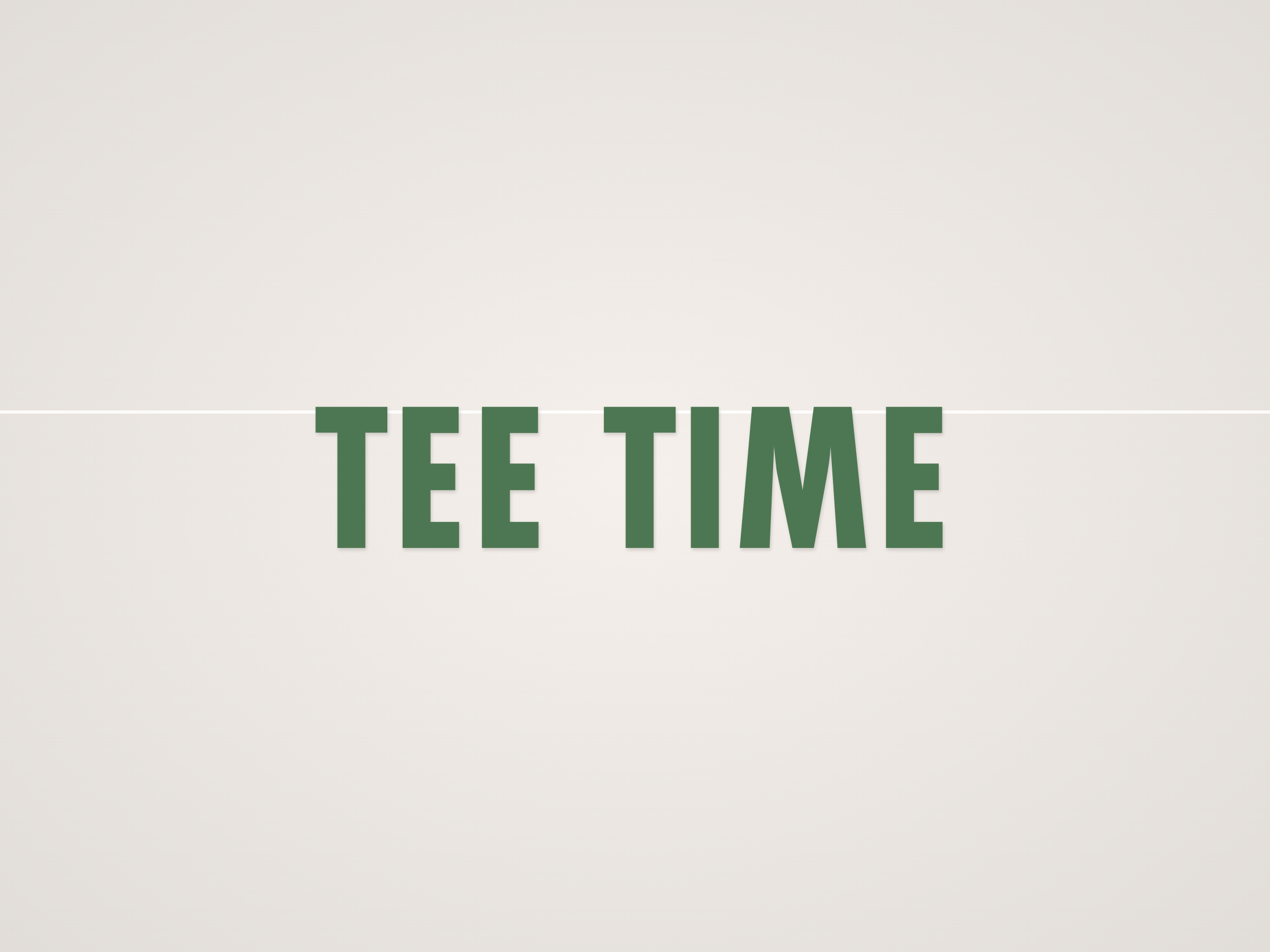 Tee Time Banner