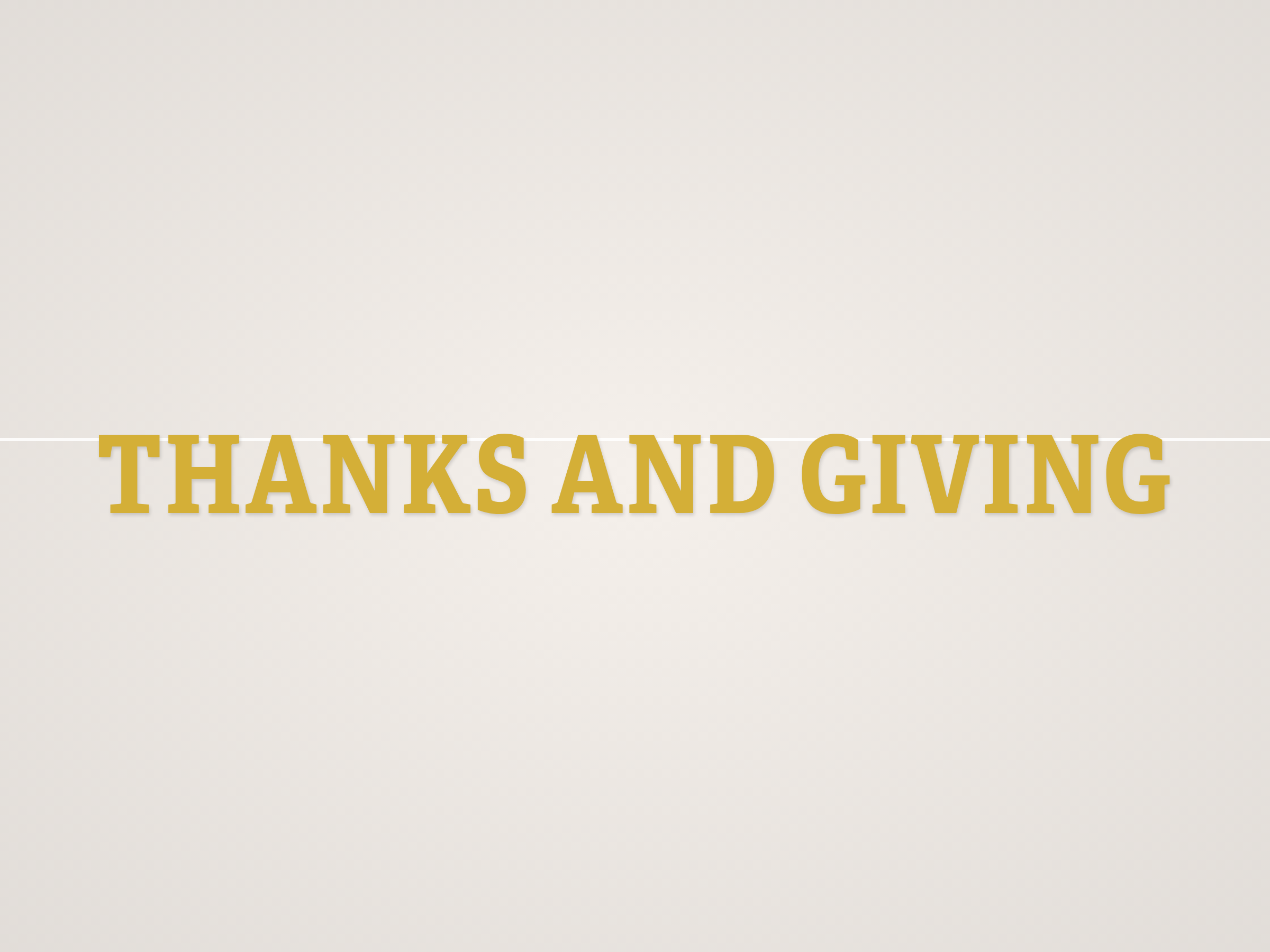Thanks and Giving Banner