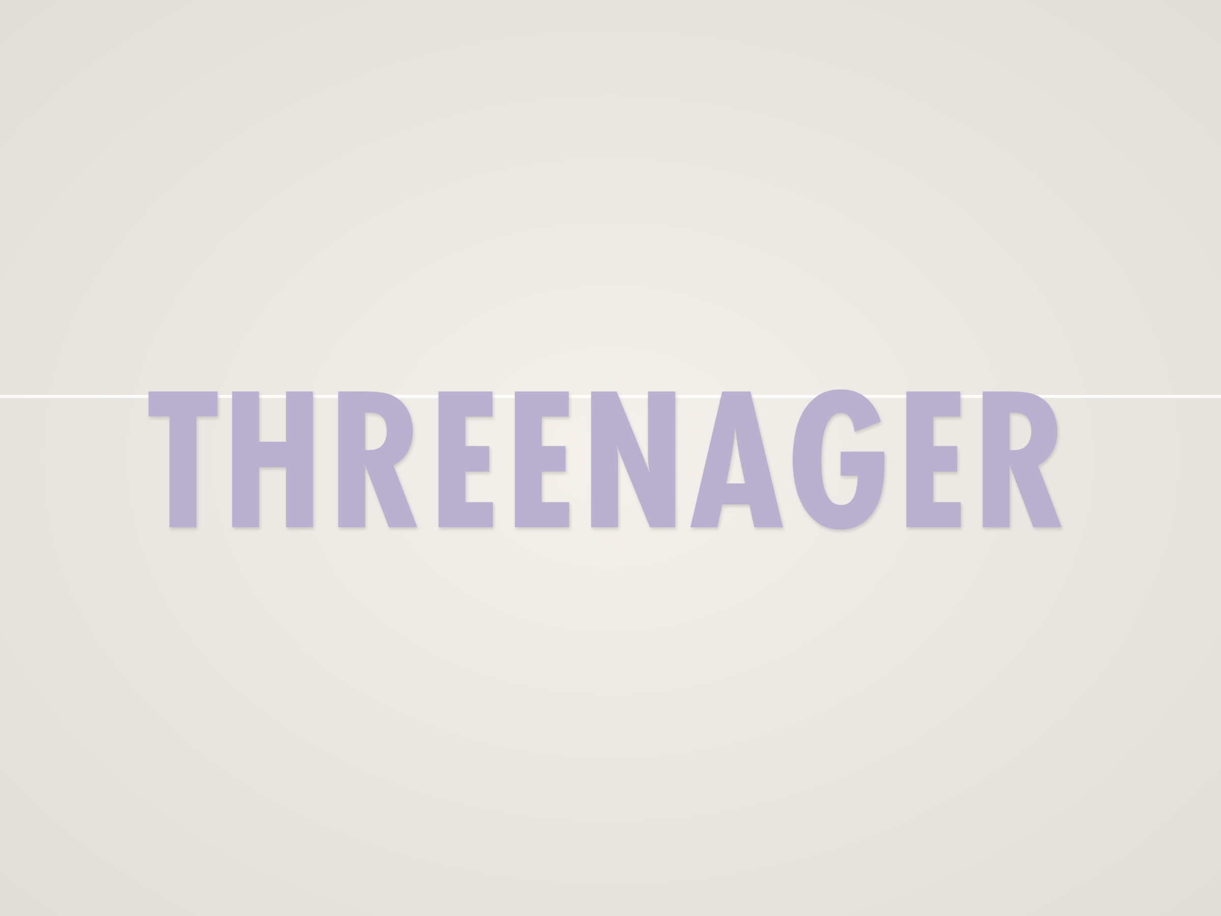 Threenager Banner