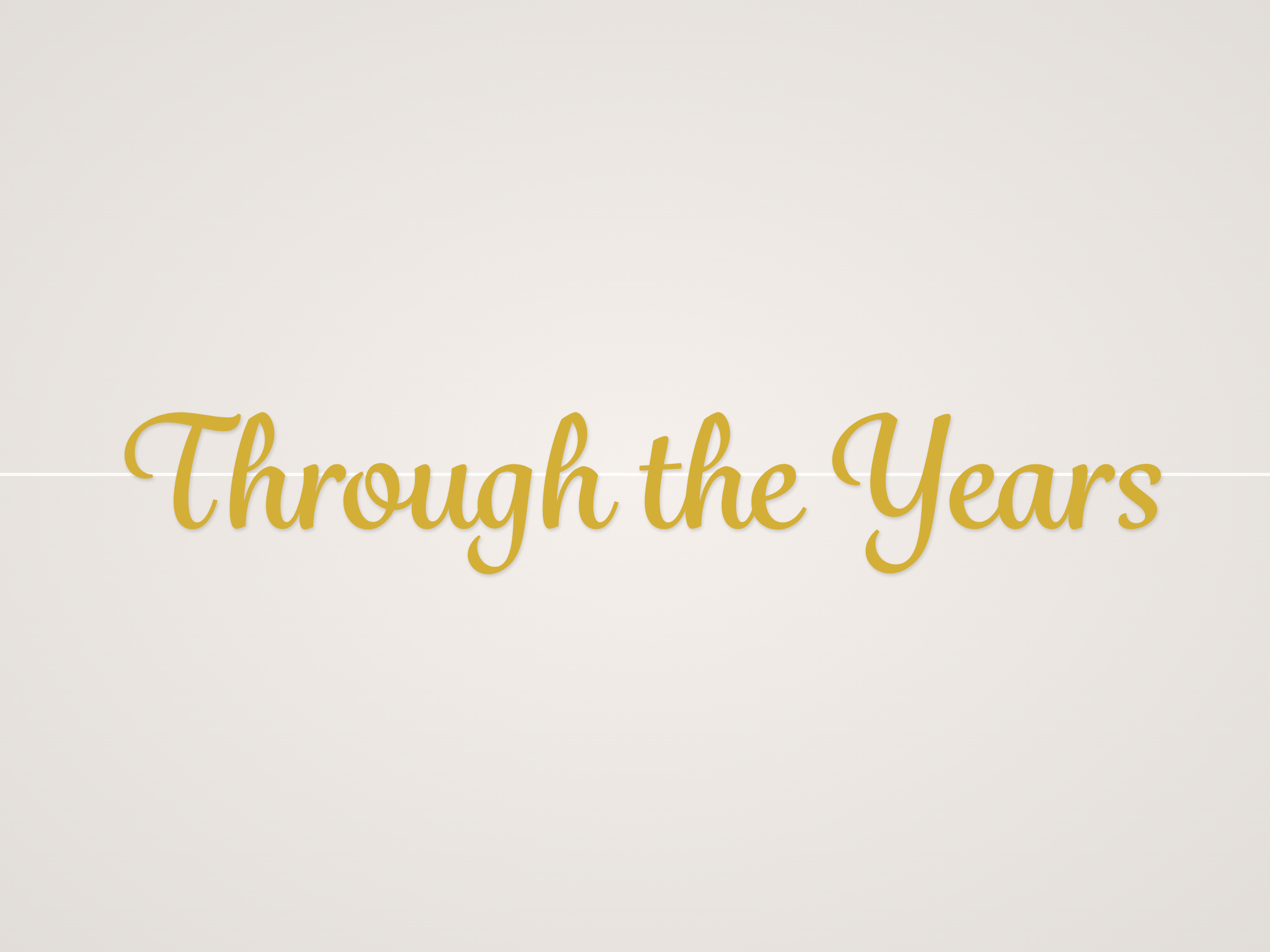 Through the Years Banner