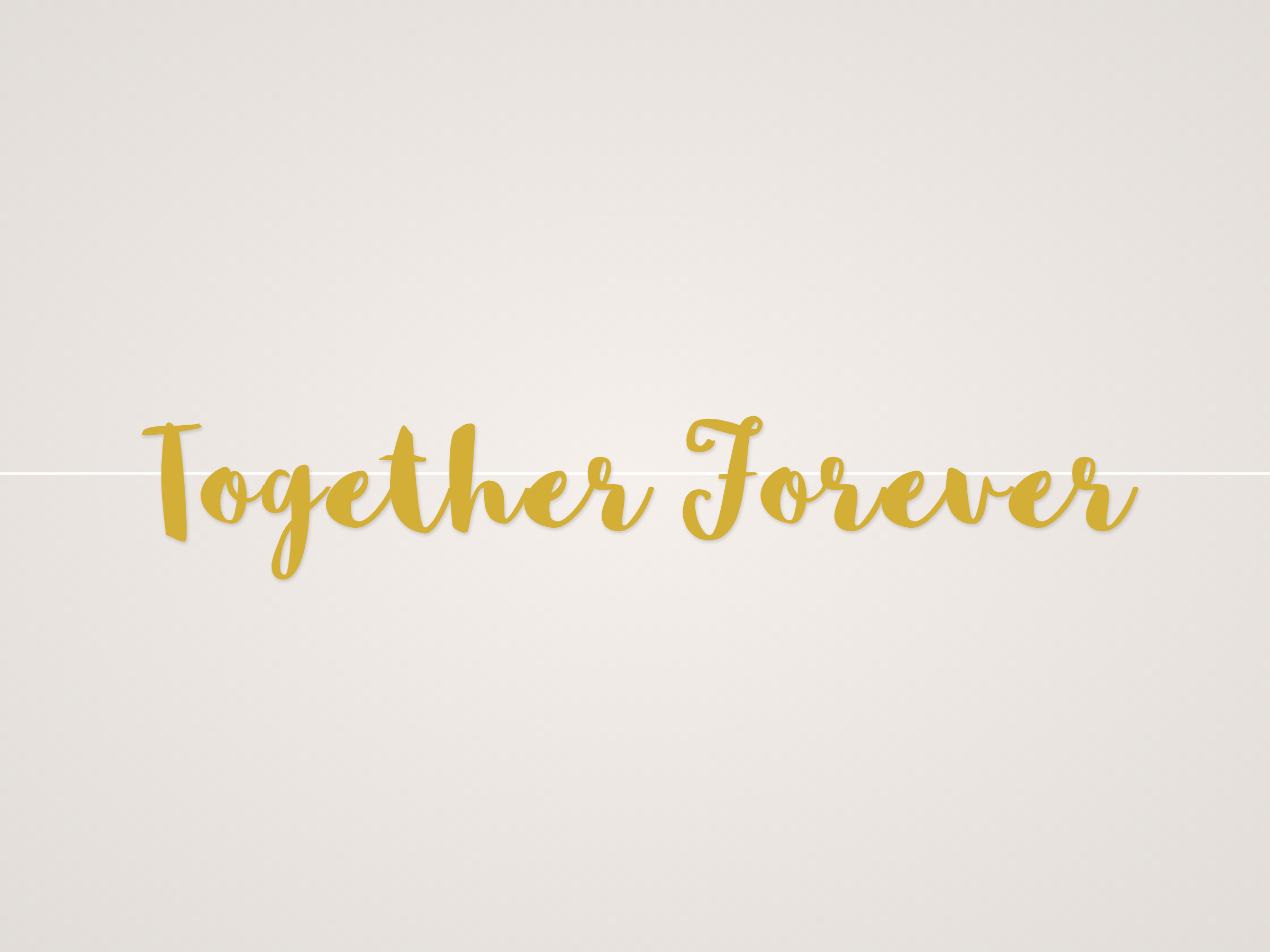 Together Forever Banner