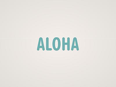 Aloha Banner