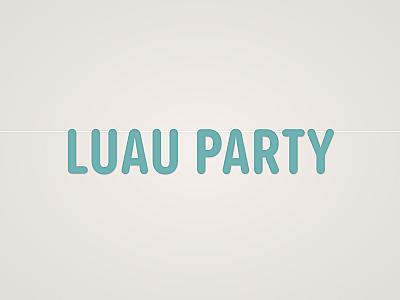 Luau Party Banner