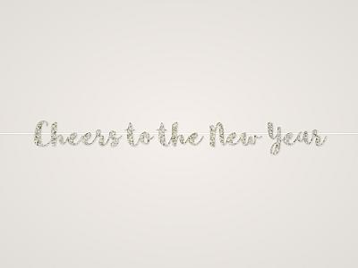 Cheers to the New Year Banner