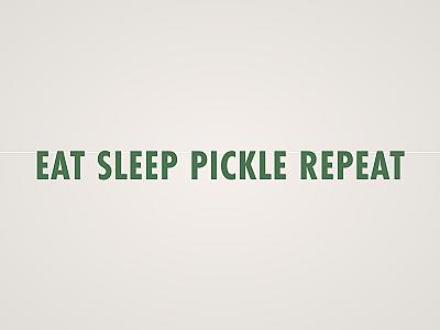 Eat Sleep Pickle Repeat Banner