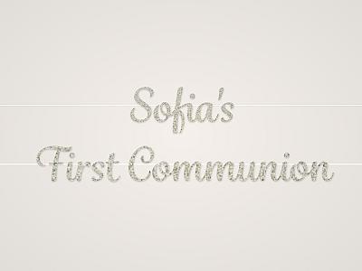 Sofia's First Communion Banner