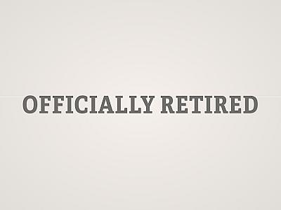 Officially Retired Banner