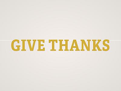 Give Thanks Banner