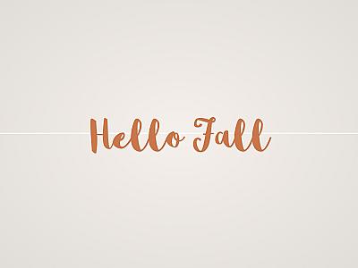 Hello Fall Banner