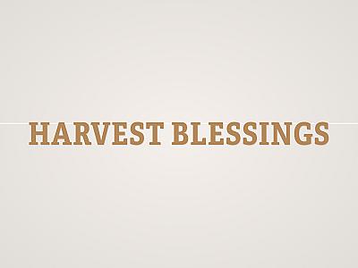 Harvest Blessings Banner