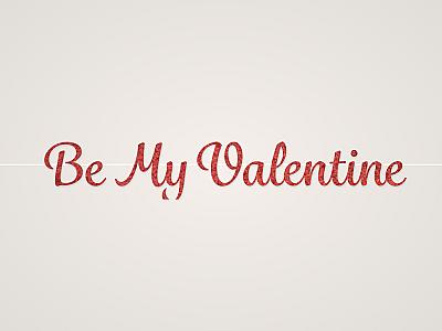 Be My Valentine Banner