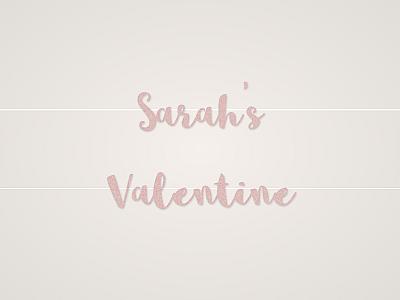 Sarah's Valentine Banner