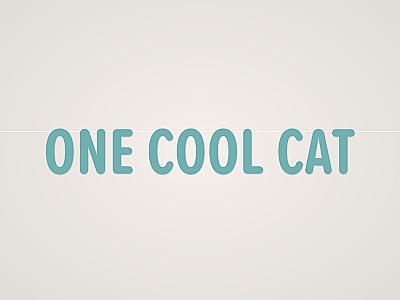 One Cool Cat Banner