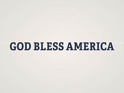 God Bless America Banner