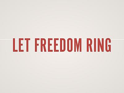 Let Freedom Ring Banner