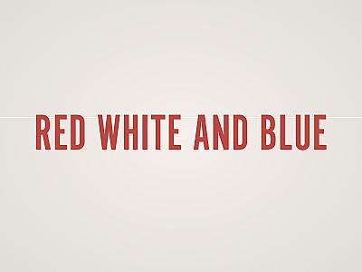 Red White and Blue Banner