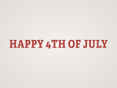 Happy 4th of July Banner