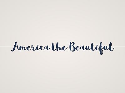 America the Beautiful Banner