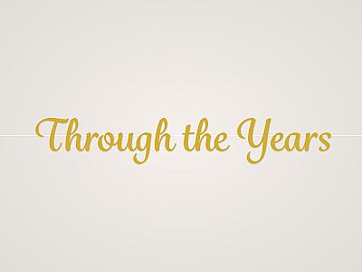 Through the Years Banner