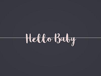 Hello Baby Banner