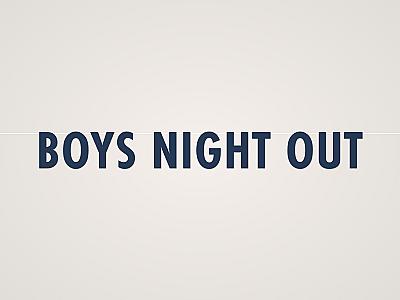 Boys Night Out Banner