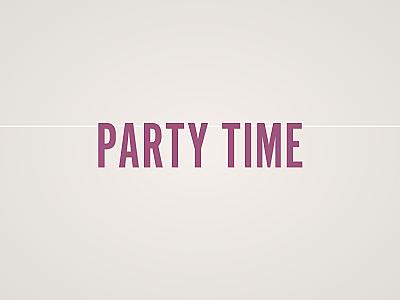 Party Time Banner