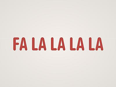 Fa La La La La Banner