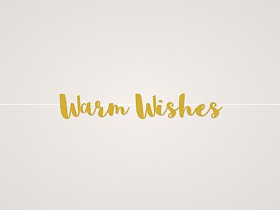 Warm Wishes Banner