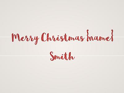 Merry Christmas {name} Banner