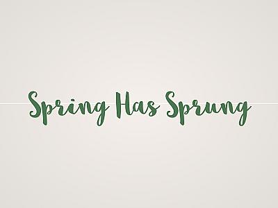 Spring Has Sprung Banner
