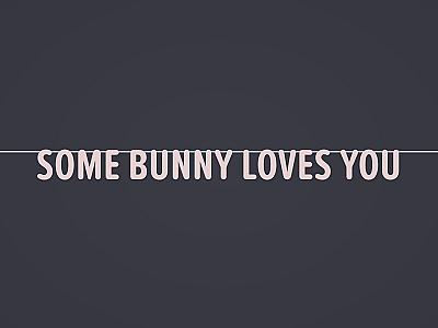Some Bunny Loves You Banner
