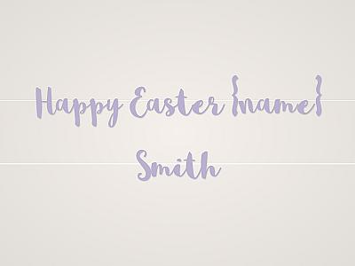 Happy Easter {name} Banner
