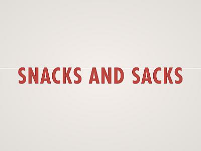 Snacks and Sacks Banner