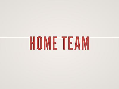 Home Team Banner