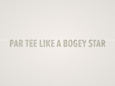 Par Tee Like a Bogey Star Banner