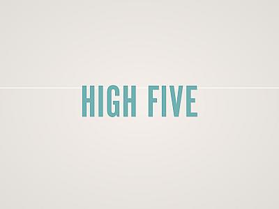 High Five Banner