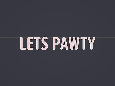 Lets Pawty Banner