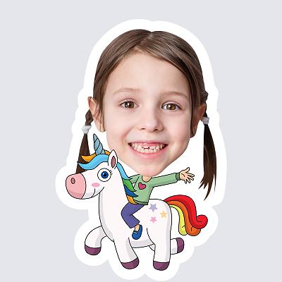 Girl Riding Unicorn topper body