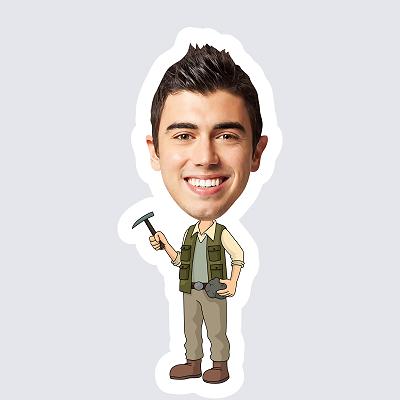 Male Archeologist topper body