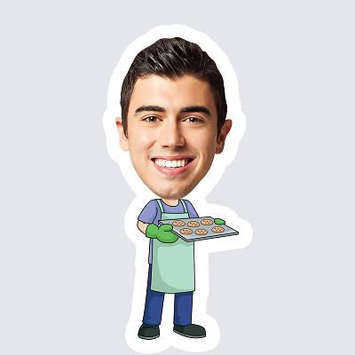 Male Baker topper body