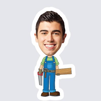 Male Carpenter topper body