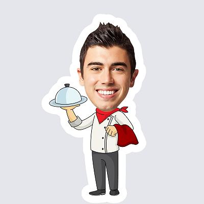 Male Chef topper body